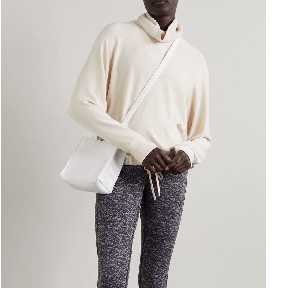 NWT Varley Ella Funnel Neck Sweatshirt Ivory Size Large